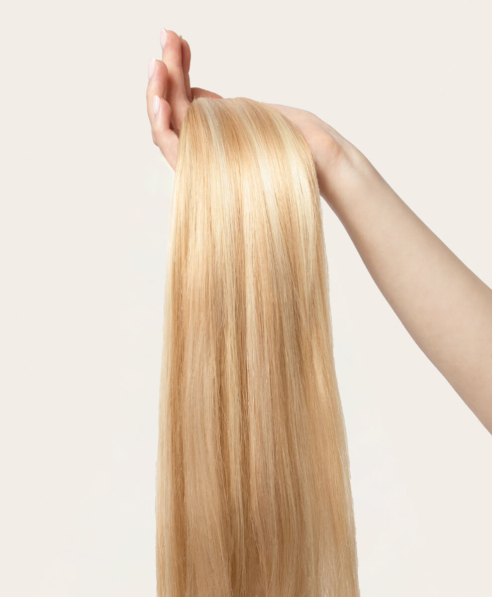 Fancy Hair Clip In Dk Blonde deals Extensions