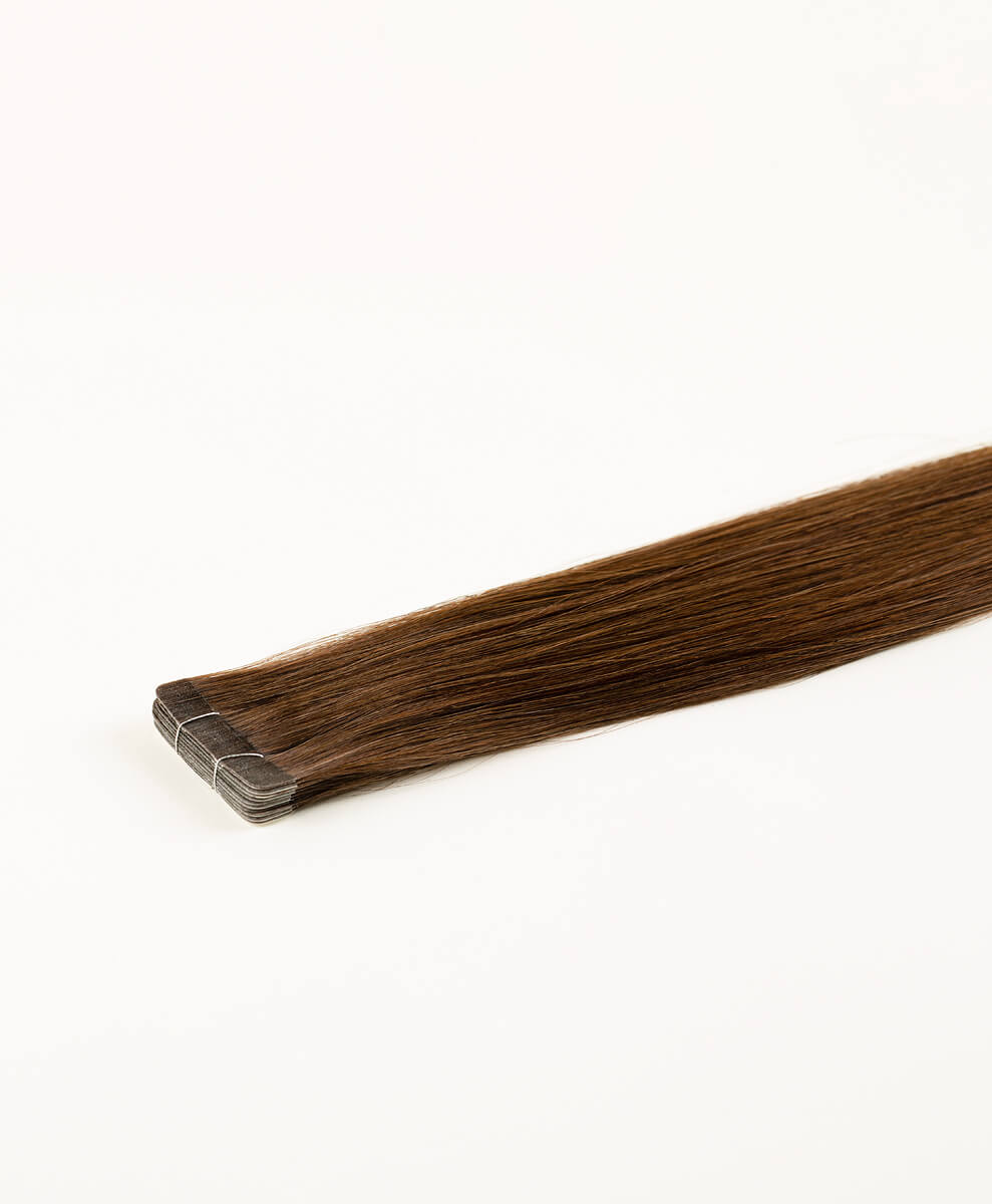 Chocolate Brown, 16" Slim Tape-In Hair Extensions, #N03