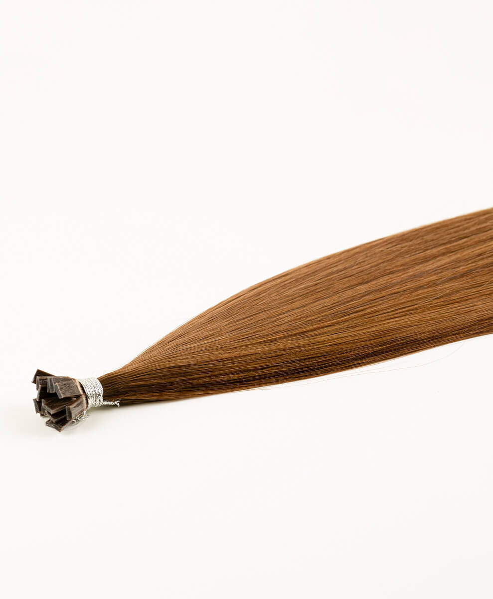 Light Brown, 16" Flat Tip Hair Extensions, #N04