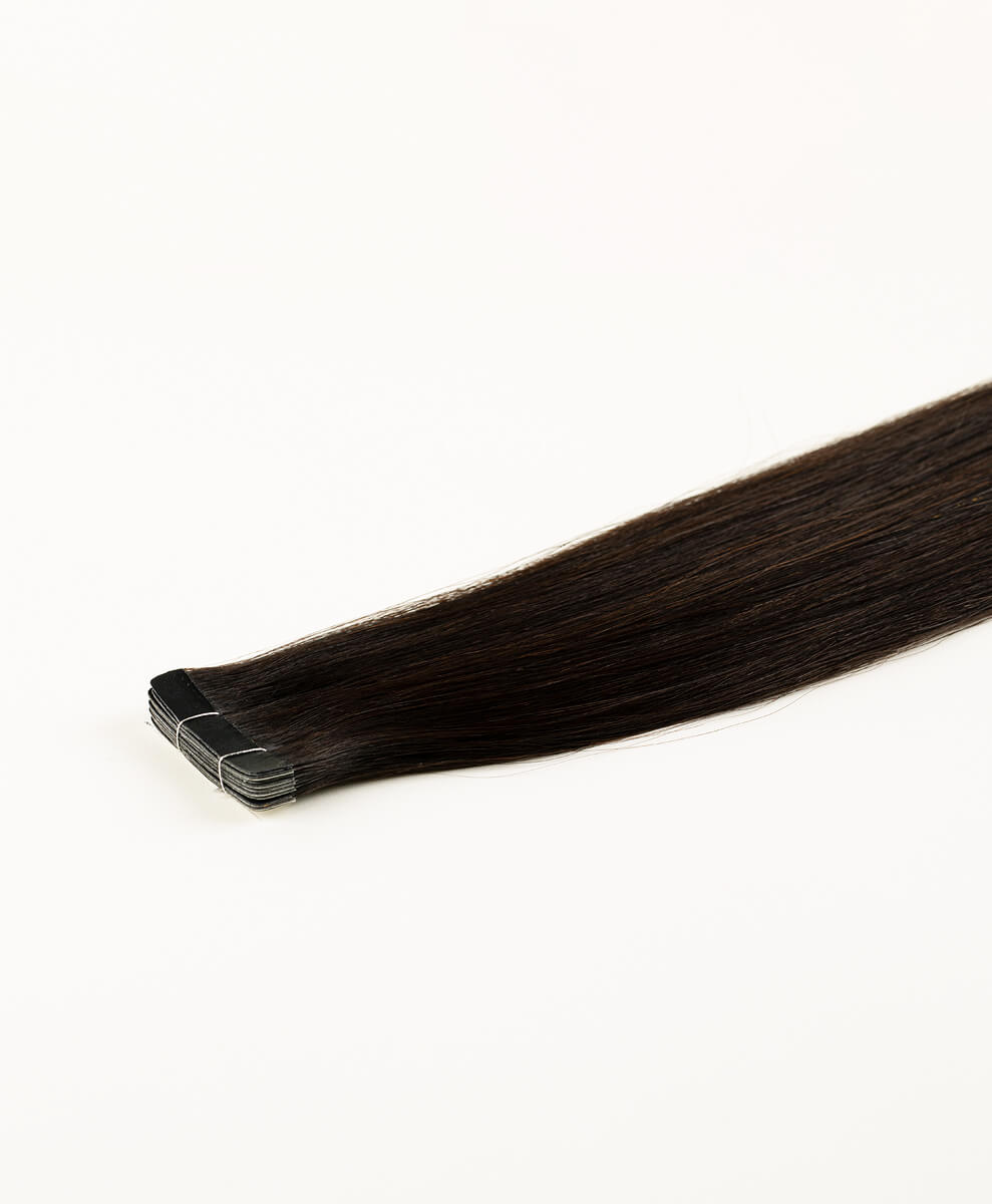 Natural Black, 16" Slim Tape-In Hair Extensions, #N13