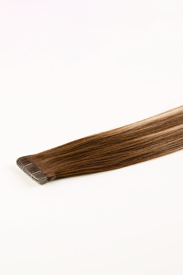 Rooted Ombre Bronde, 18" Slim Tape-In Hair Extensions, #R36