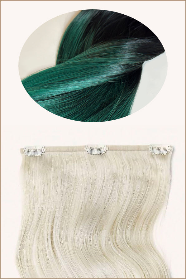 Single Weft, Teal Ombre 16"