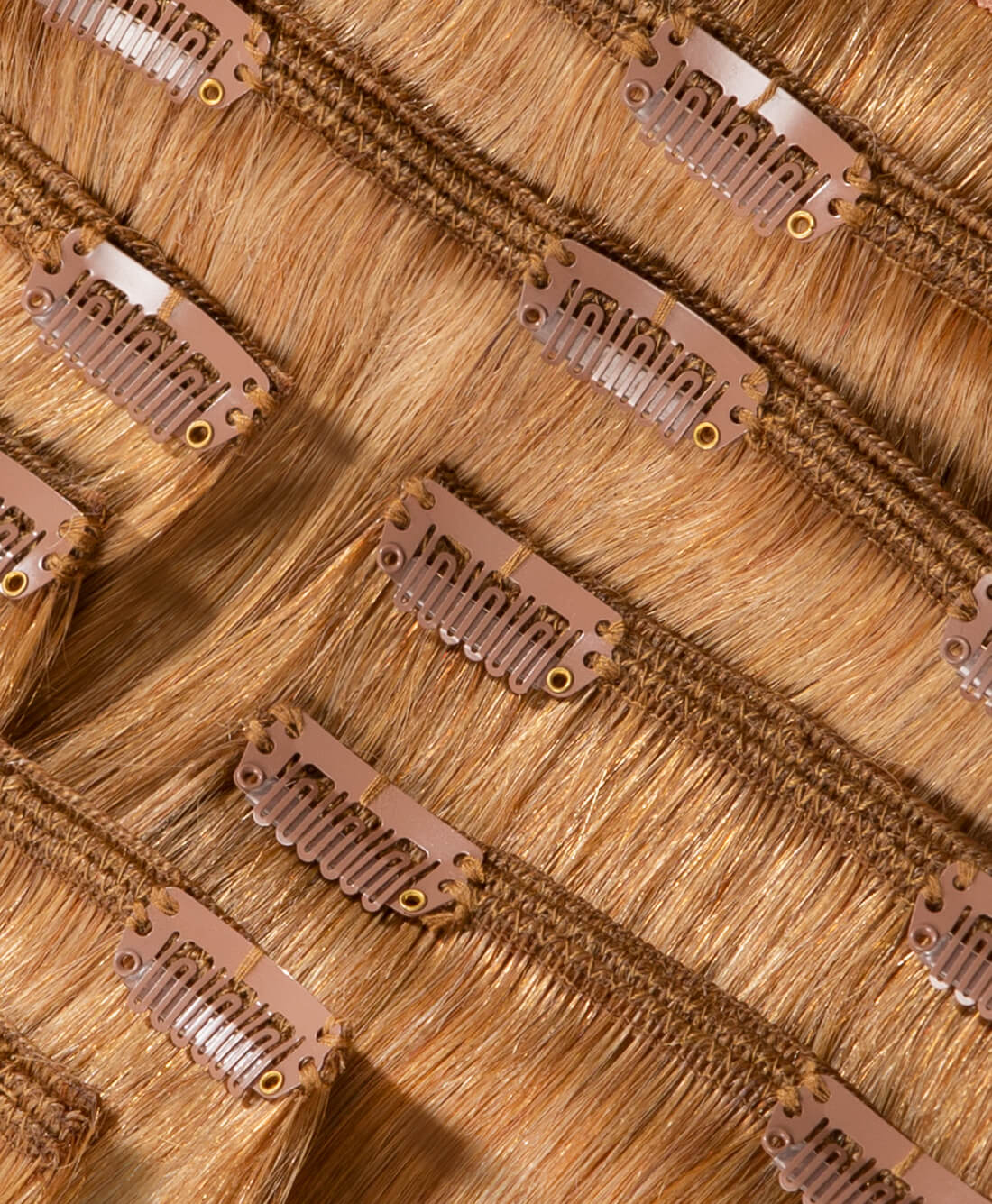 Hair Extension Gated Clips - Tanned (6pcs)