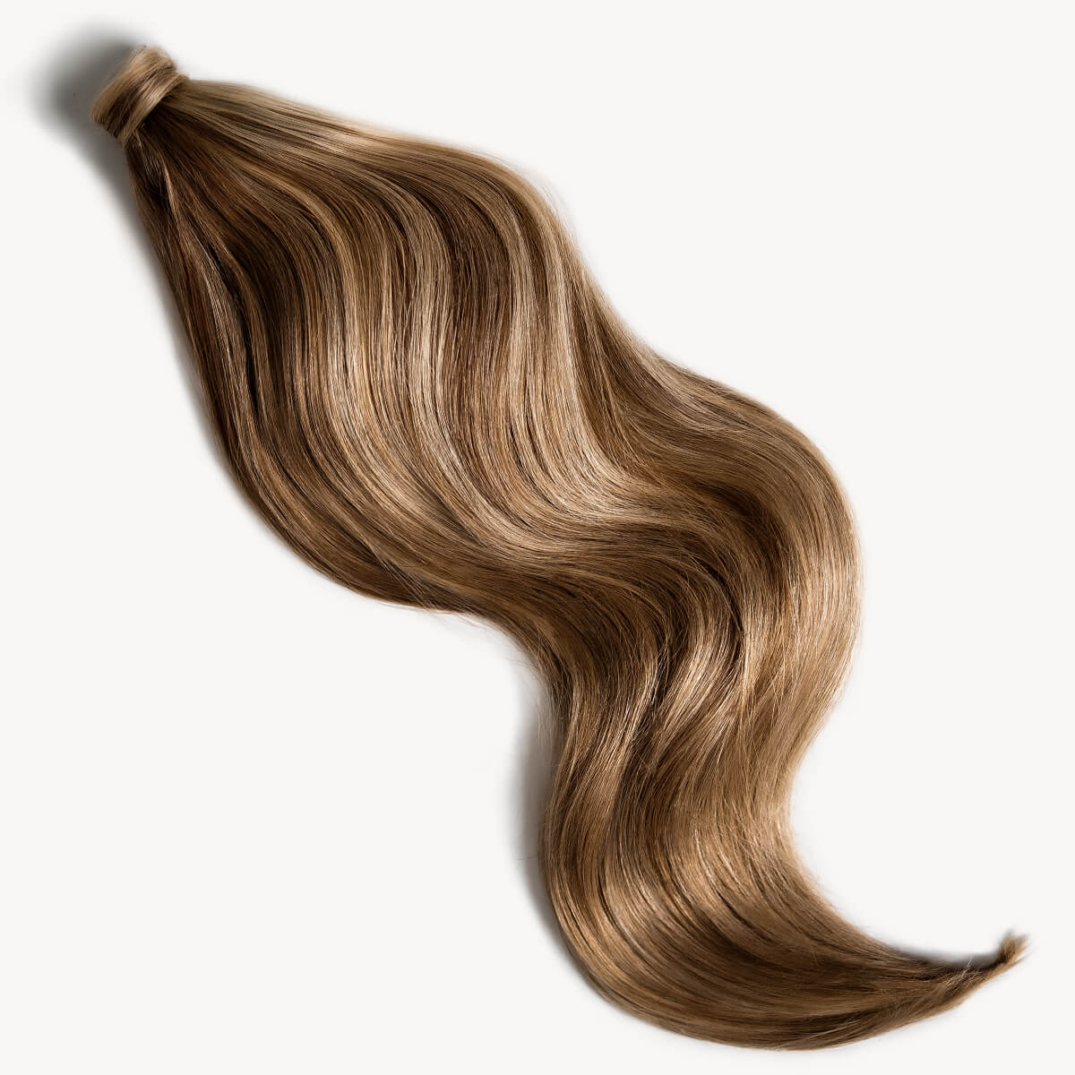 Bronde highlighted 24 inch clip-in ponytail extensions human hair P10-18-6