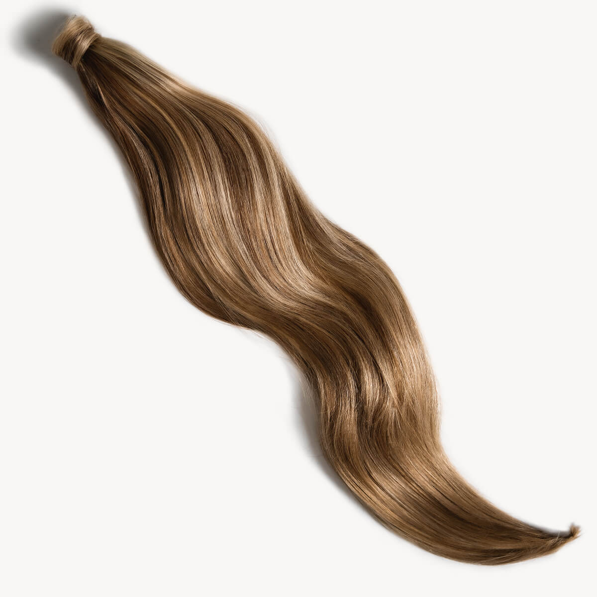 Bronde highlighted 32 inch clip-in ponytail extensions human hair P10-18-6