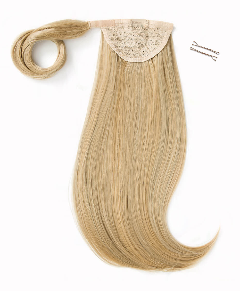 Caramel Blonde, 16" Bounce Wraparound Ponytail