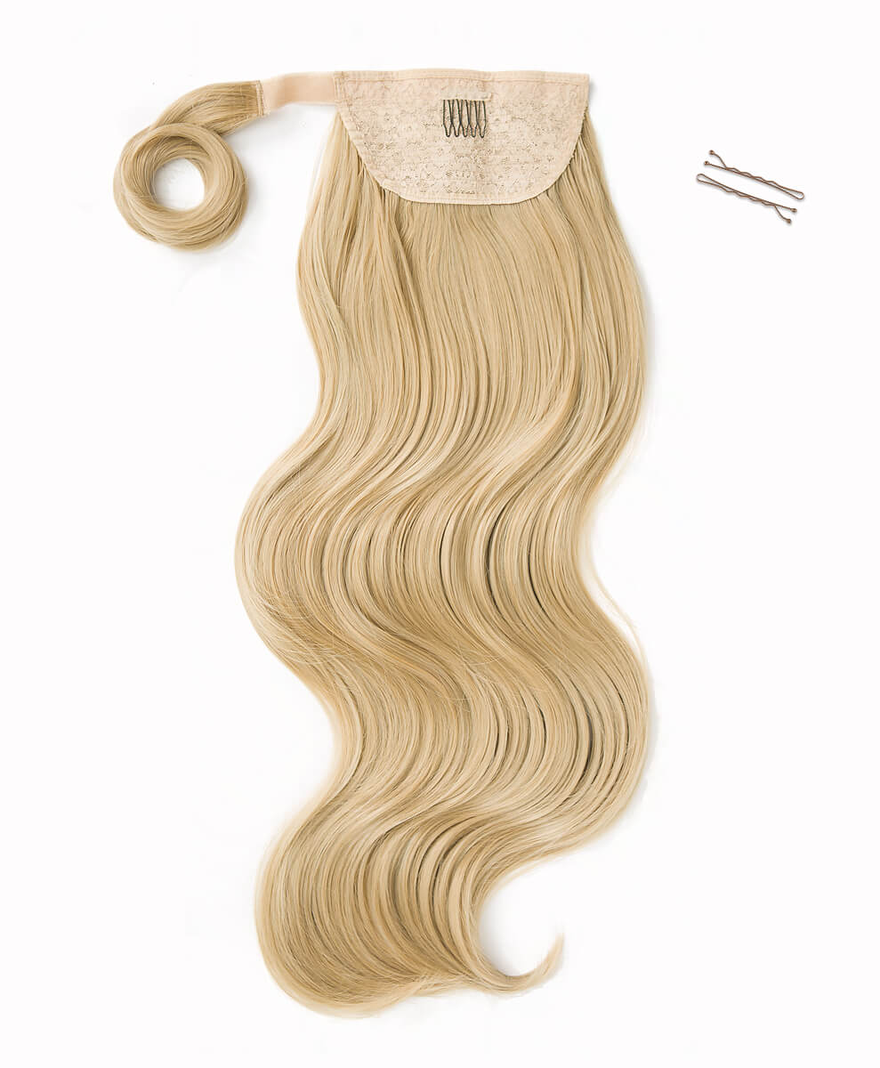 Caramel Blonde, 26" Luxe Blowout Wraparound Ponytail