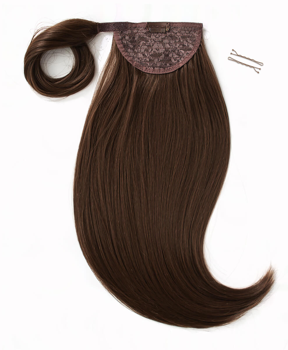 Chestnut, 16" Bounce Wraparound Ponytail