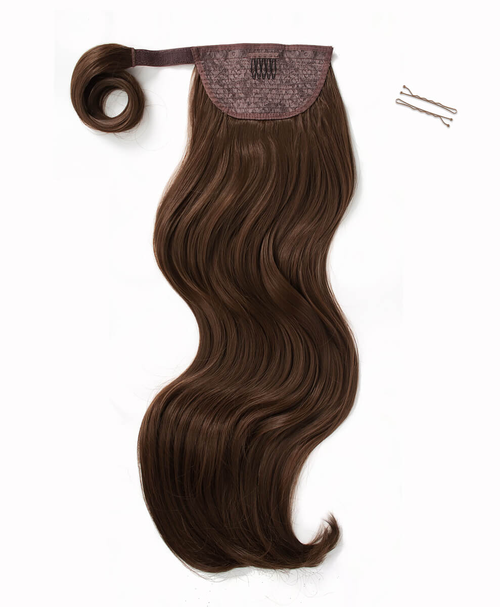 Chestnut, 26" Luxe Blowout Wraparound Ponytail