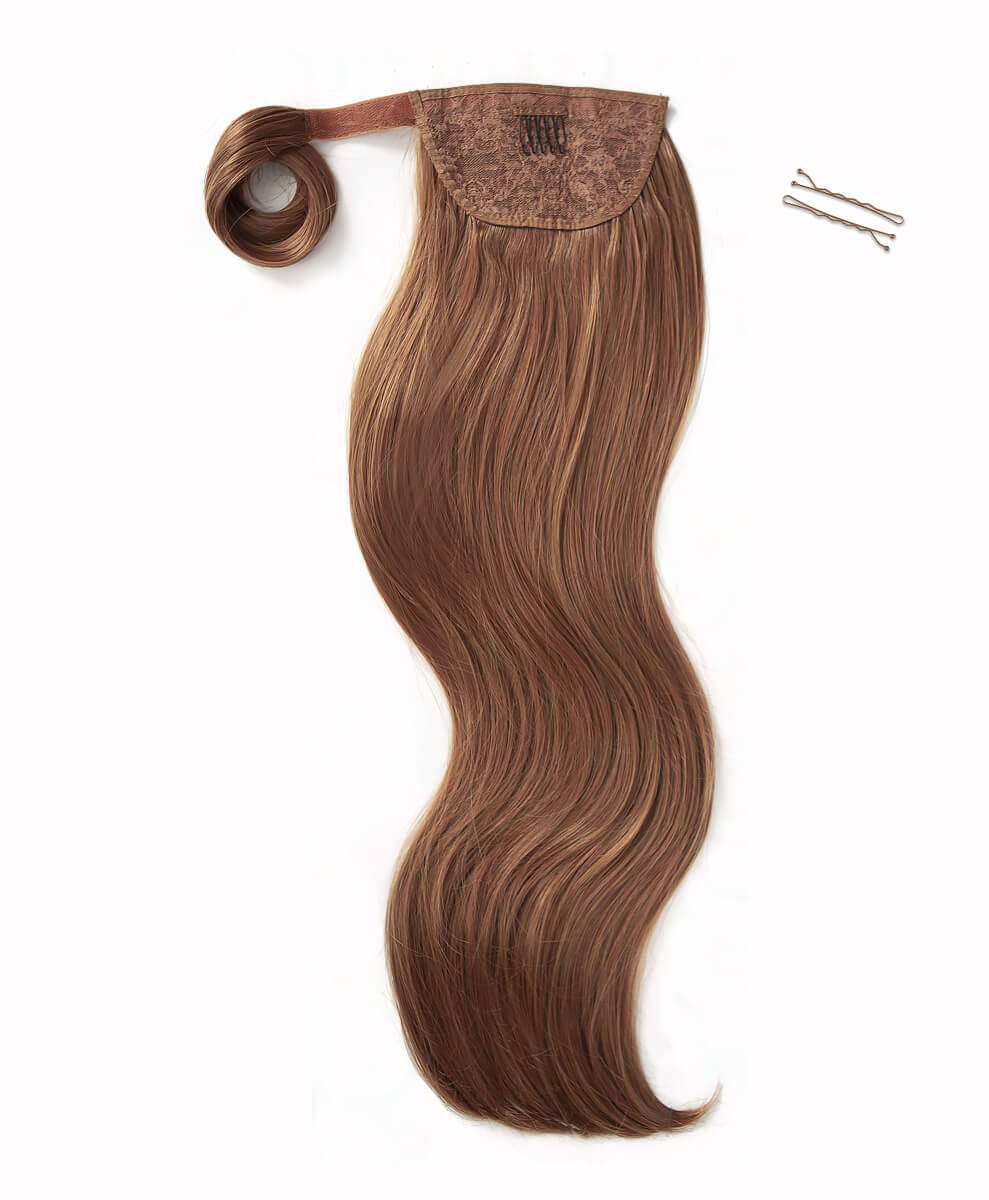 Copper Cinnamon, 26" Luxe Blowout Wraparound Ponytail