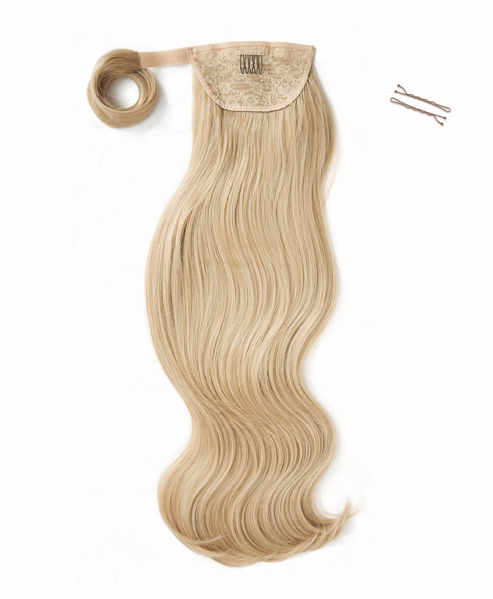 Honey blonde, 26" Luxe Blowout Wraparound Ponytail