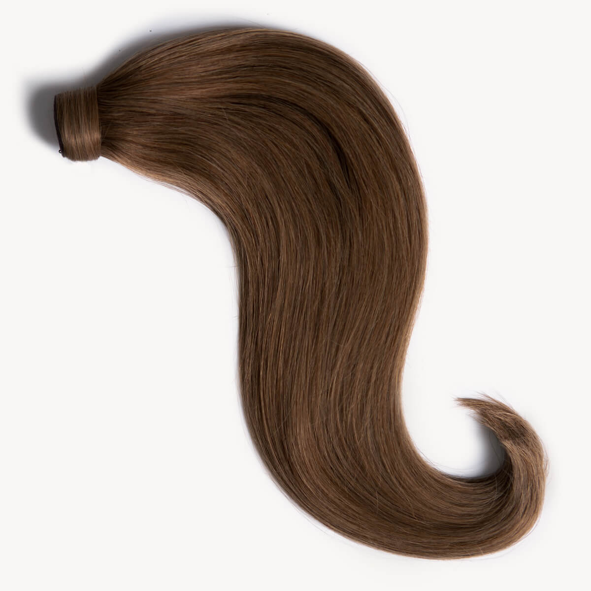 Light brown 16 inch clip-in ponytail extensions human hair 6