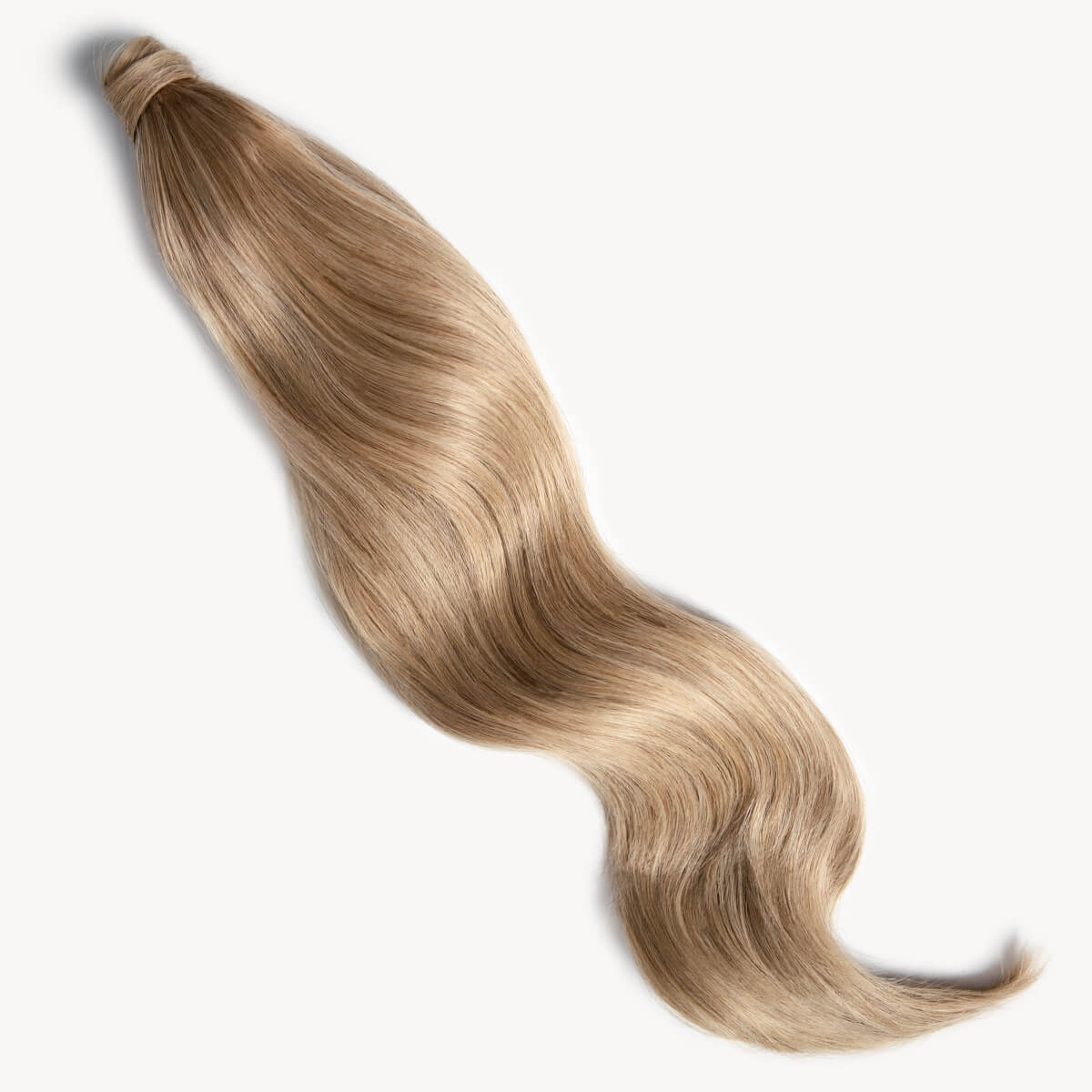 Medium sandy blonde 32 inch clip-in ponytail extensions human hair 18