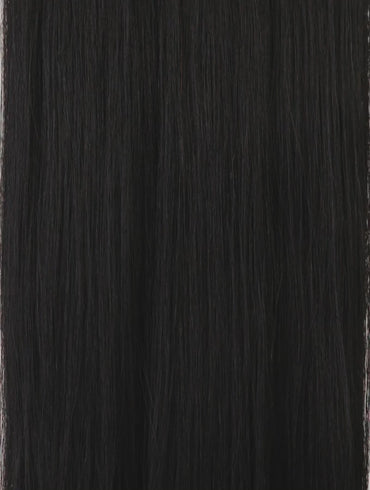 Jet Black, 16" Nano Tip Hair Extensions, #N01