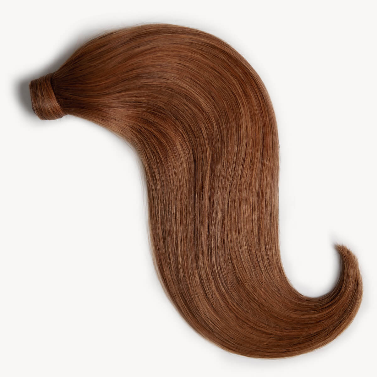 Rich auburn hair 16 inch clip-in ponytail extensions human hair M30-130