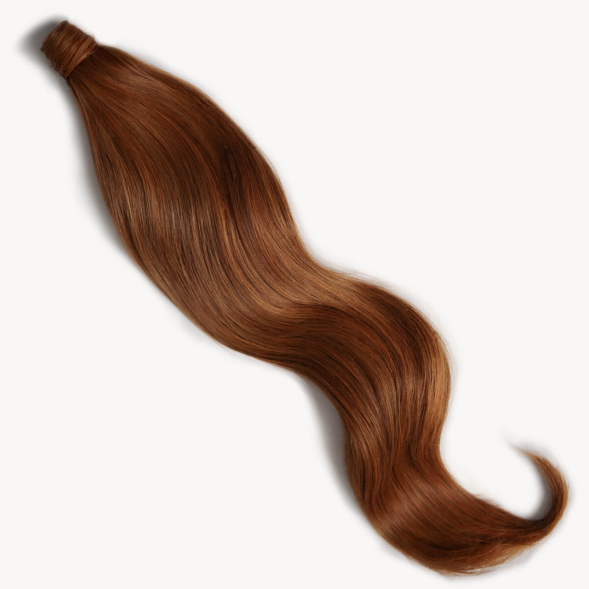 Rich auburn hair 32 inch clip-in ponytail extensions human hair M30-130