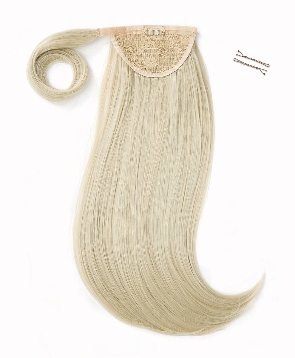 Soft Blonde, 16" Bounce Wraparound Ponytail