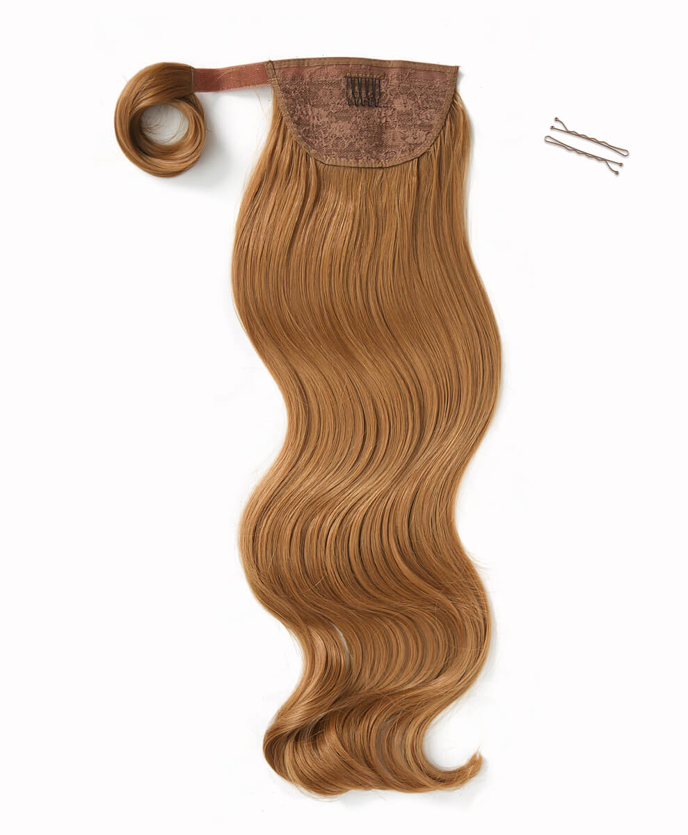 Spiced Auburn, 26" Luxe Blowout Wraparound Ponytail