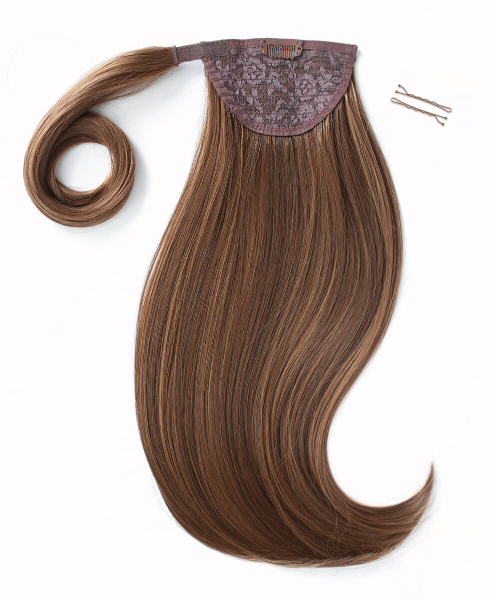 Toffee Brown, 16" Bounce Wraparound Ponytail