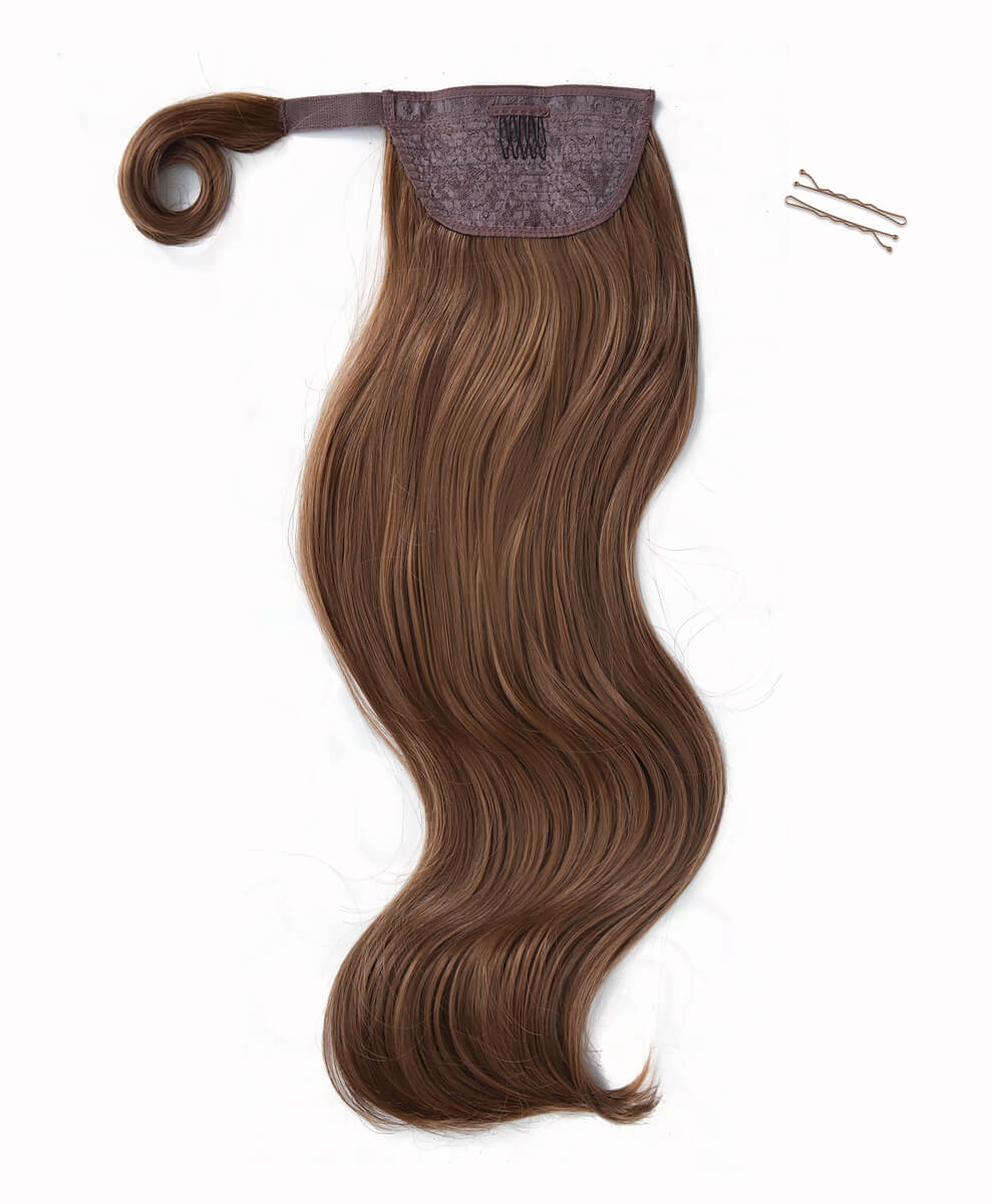 Toffee Brown, 26" Luxe Blowout Wraparound Ponytail