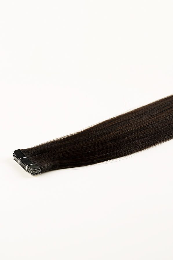 Natural Black, 16" Slim Tape-In Hair Extensions, #N13