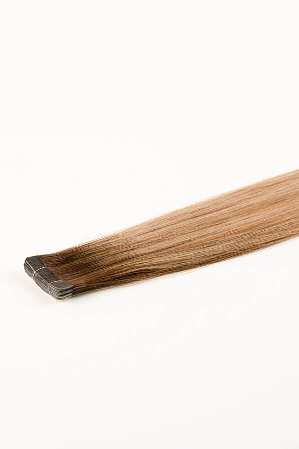Rooted Bronde Balayage, 16" Slim Tape-In Hair Extensions, #R37