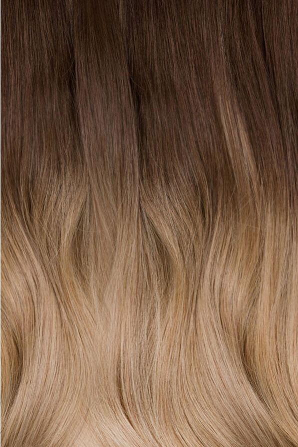 16 inch Classic 100g Clip-in hair extensions Toffee Ombre