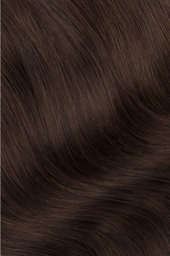 24 inch Classic 280g Clip-in hair extensions Dark Brown