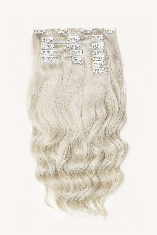 Platinum Blonde, 16" Classic Clip-In Hair Extensions