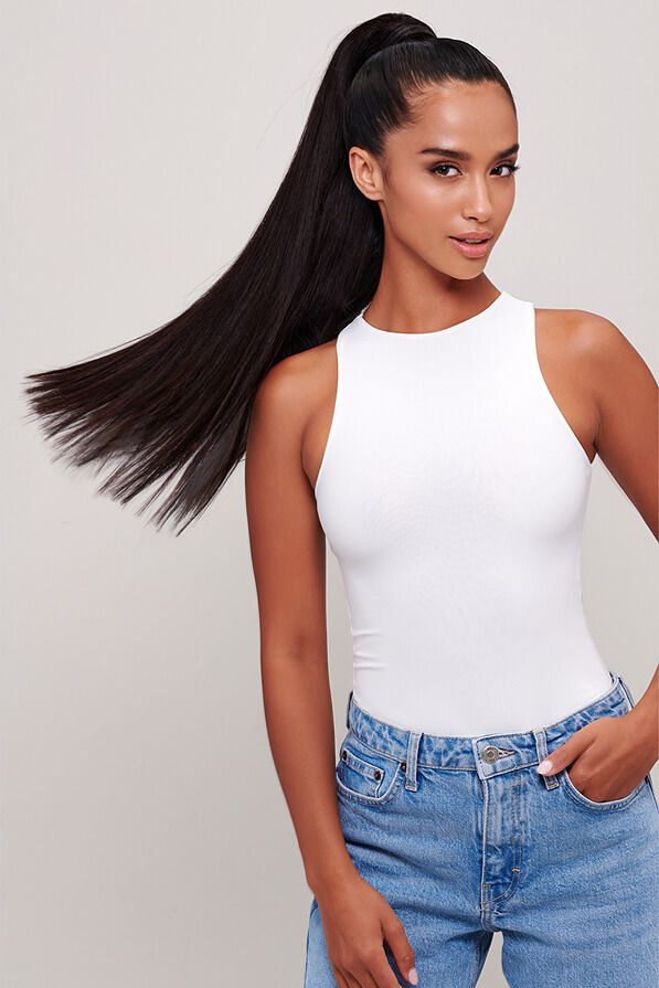 24" Clip-In Ponytail Hair Extensions, 200 Grams