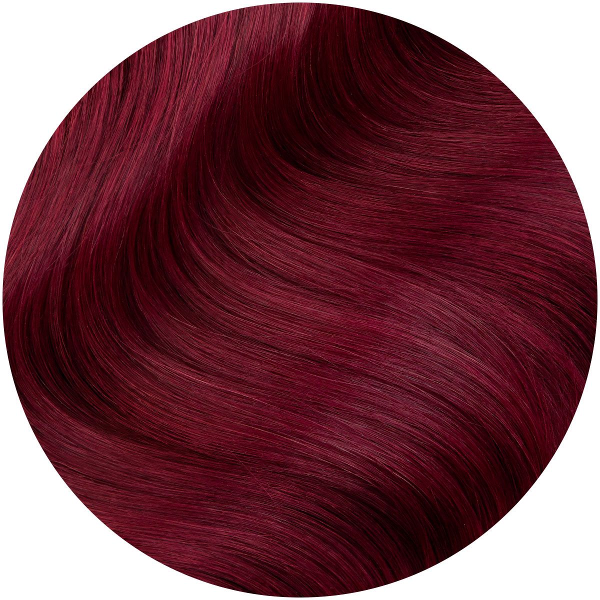 Cherry Red, 20 Single Seamless Clip-In Weft, #530 | 30g