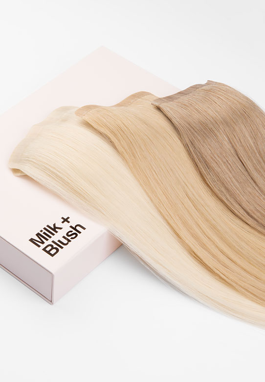 Blonde Hair Extensions Clip In Blonde Extensions From Milk Blush